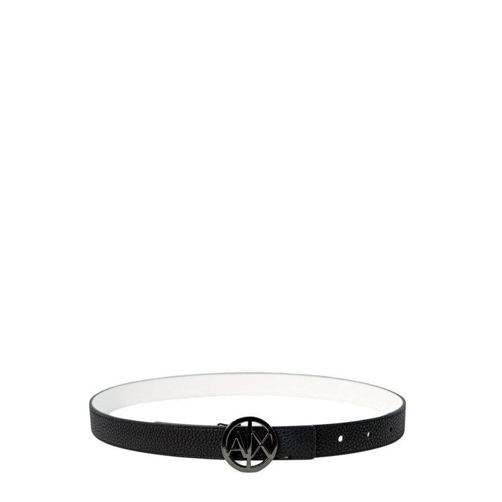 Armani Exchange Black Polyester Thin Belt