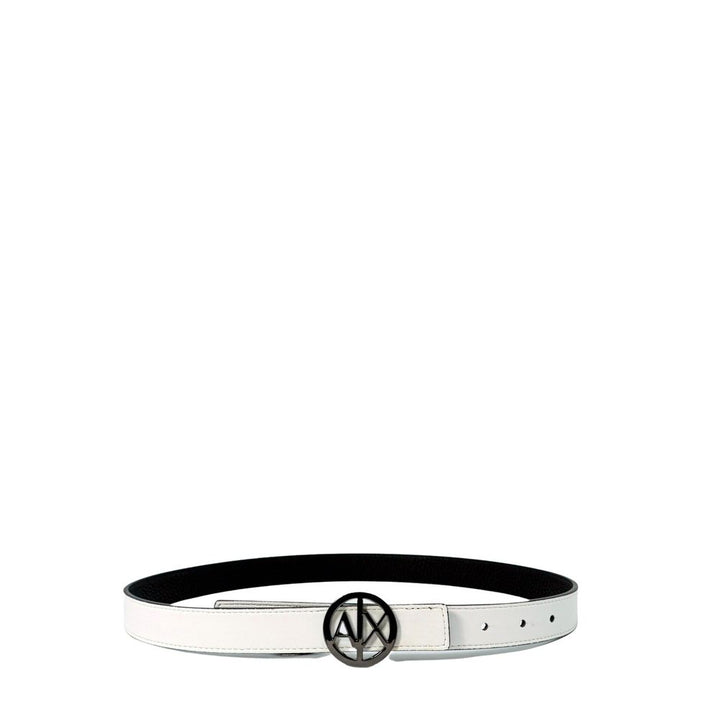 Armani Exchange Black Polyester Thin Belt