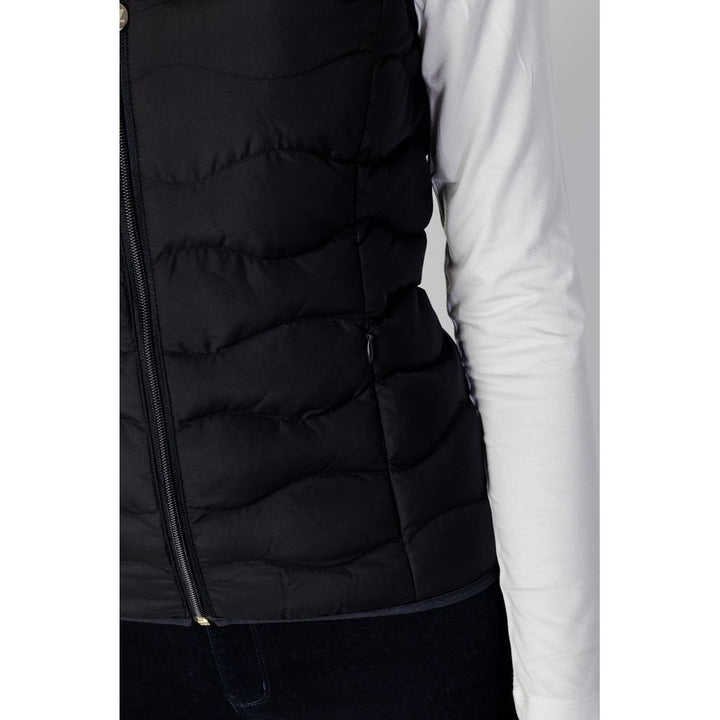 EA7 Emporio Armani Black Polyester Sleeveless Jacket