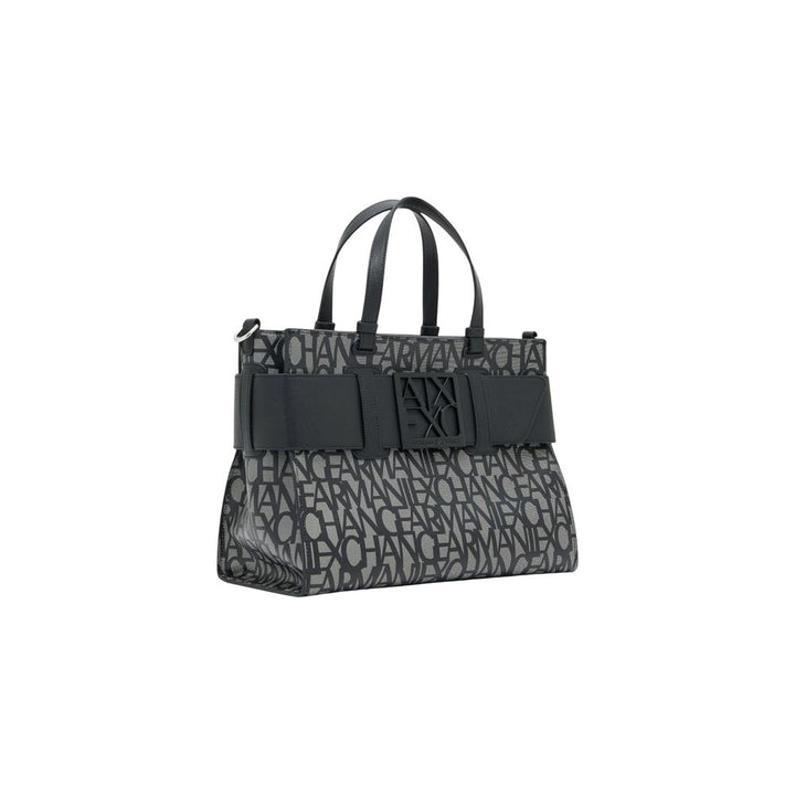 Armani Exchange Black Cotton Handbag