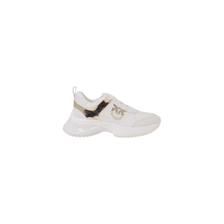 PINKO White Leather Sneakers