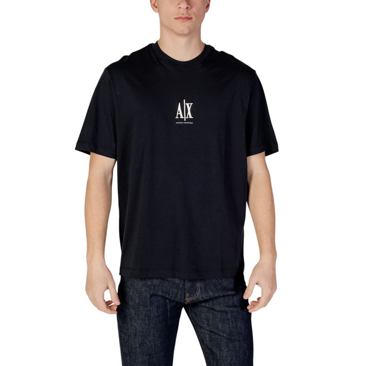 Armani Exchange Blue Cotton T-Shirt