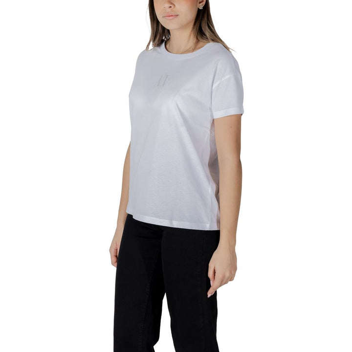 Armani Exchange White Cotton T-Shirt