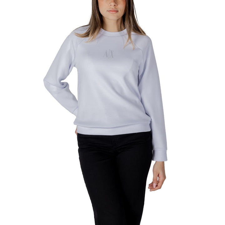 Armani Exchange White Viscose Sweatshirt