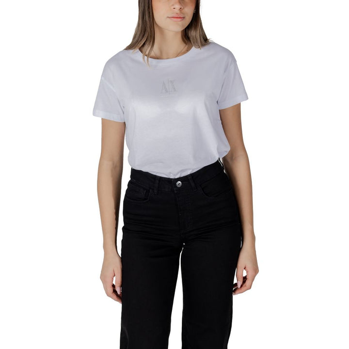 Armani Exchange White Cotton T-Shirt