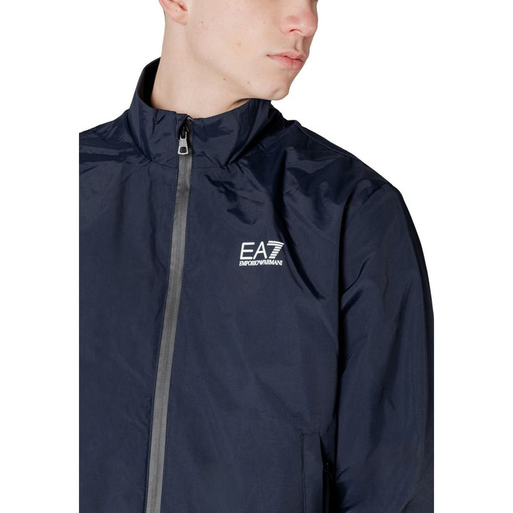 EA7 Emporio Armani Blue Polyamide Bomber
