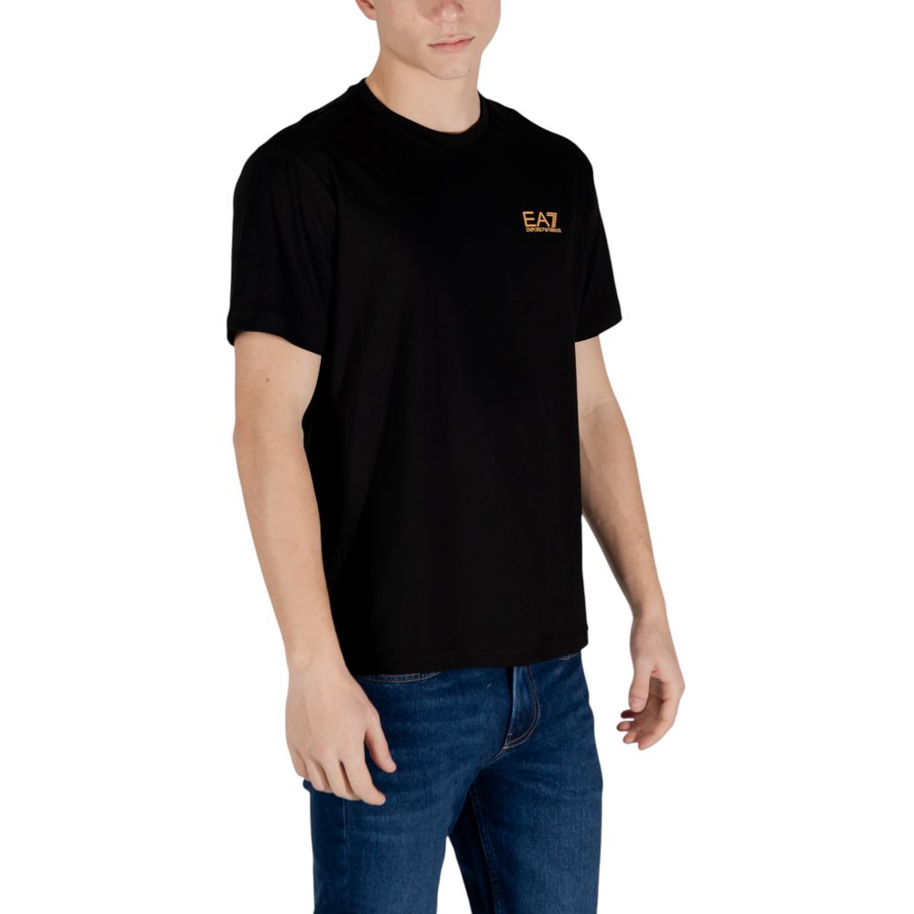 EA7 Emporio Armani Bicolor Cotton T-Shirt
