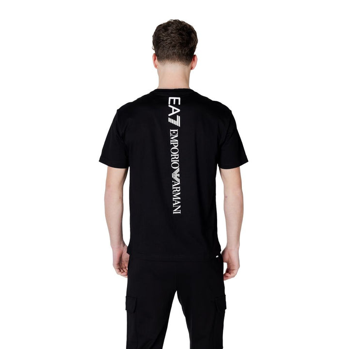 EA7 Emporio Armani Black And White Cotton Sportswear