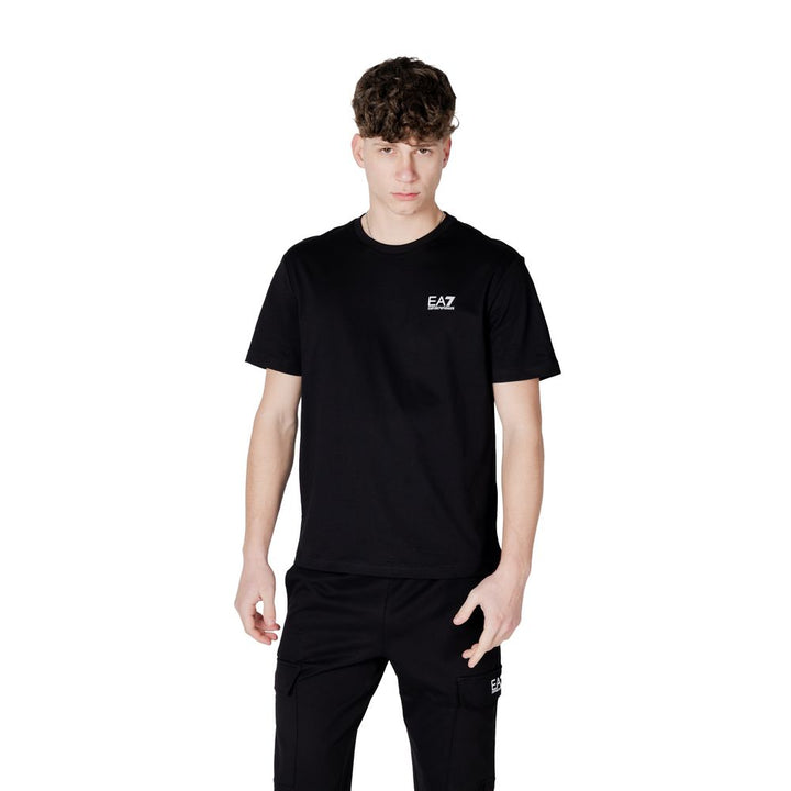 EA7 Emporio Armani Black And White Cotton Sportswear