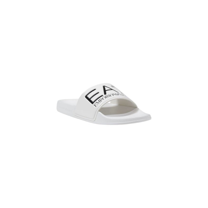 EA7 Emporio Armani White Pvc Slippers