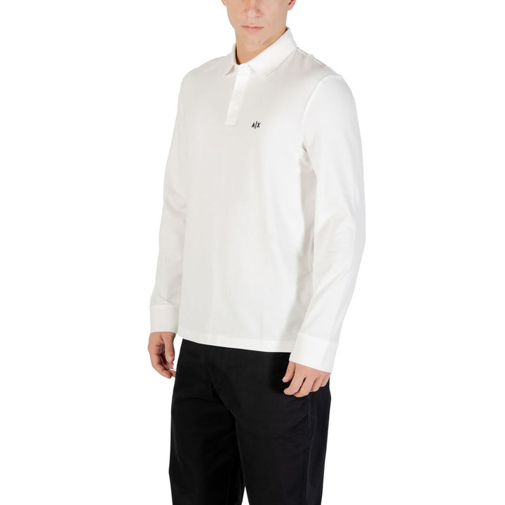 Armani Exchange Cream Cotton Long Sleeve T-Shirt
