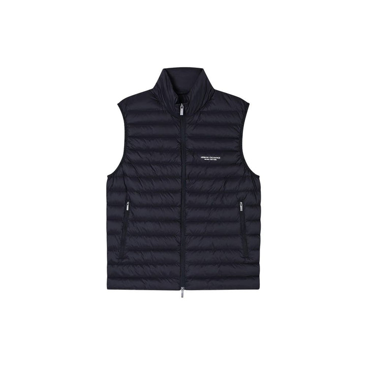 Armani Exchange Black Polyamide Sleeveless Jacket