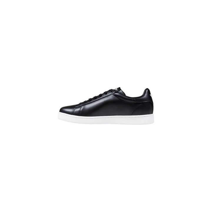 EA7 Emporio Armani Black Leather Sneakers