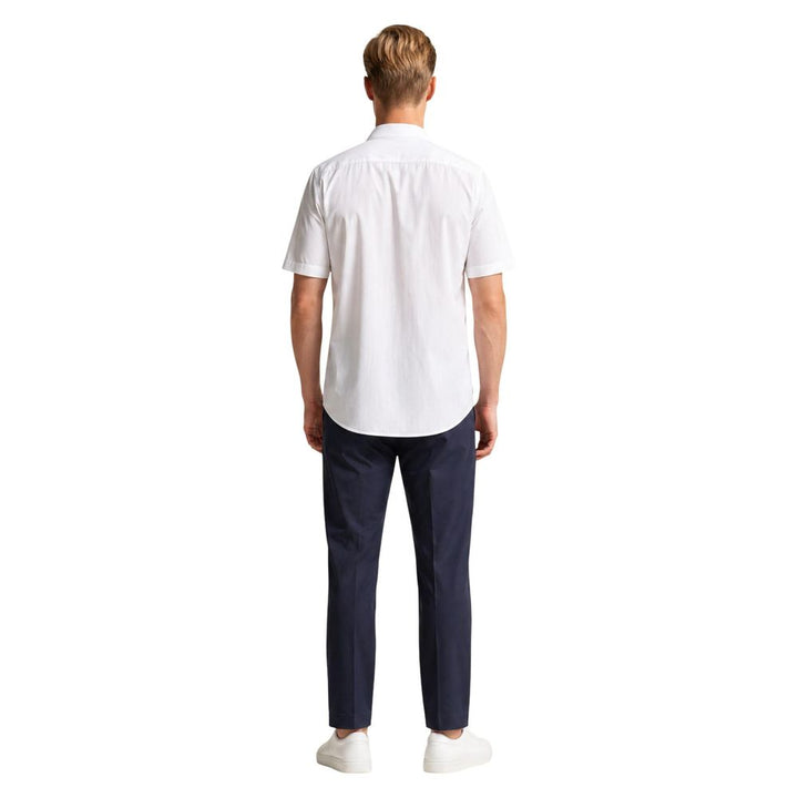 Armani Exchange White Polyamide Shortsleeve Shirt