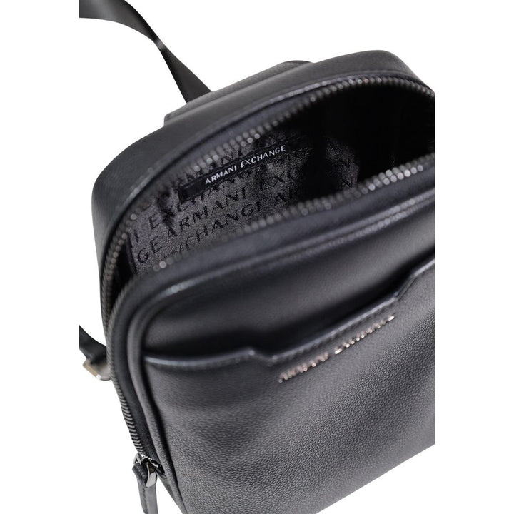 Armani Exchange Black Polyester Backpack