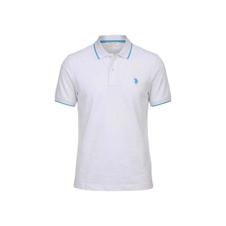 U.S. POLO ASSN. White Cotton Polo Shirt