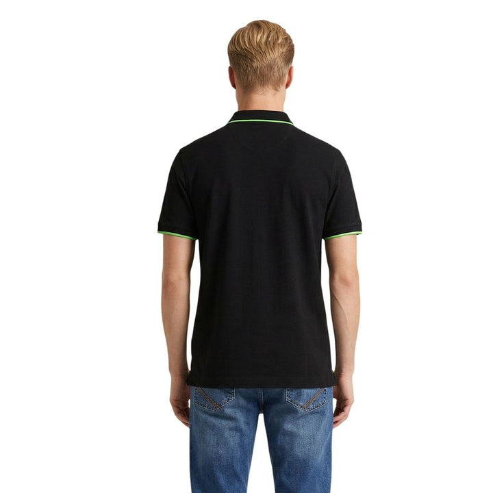 U.S. POLO ASSN. Black Cotton Polo Shirt
