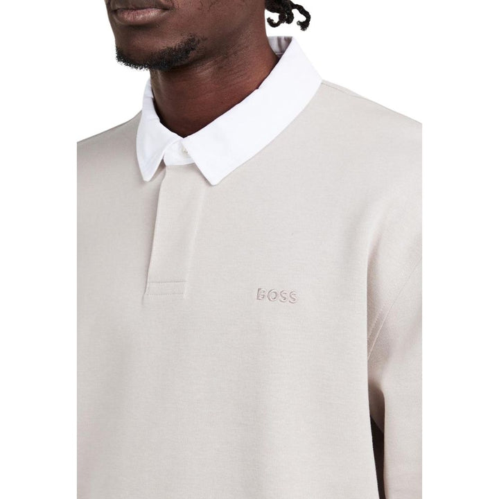Hugo Boss Gray Cotton Polo Shirt