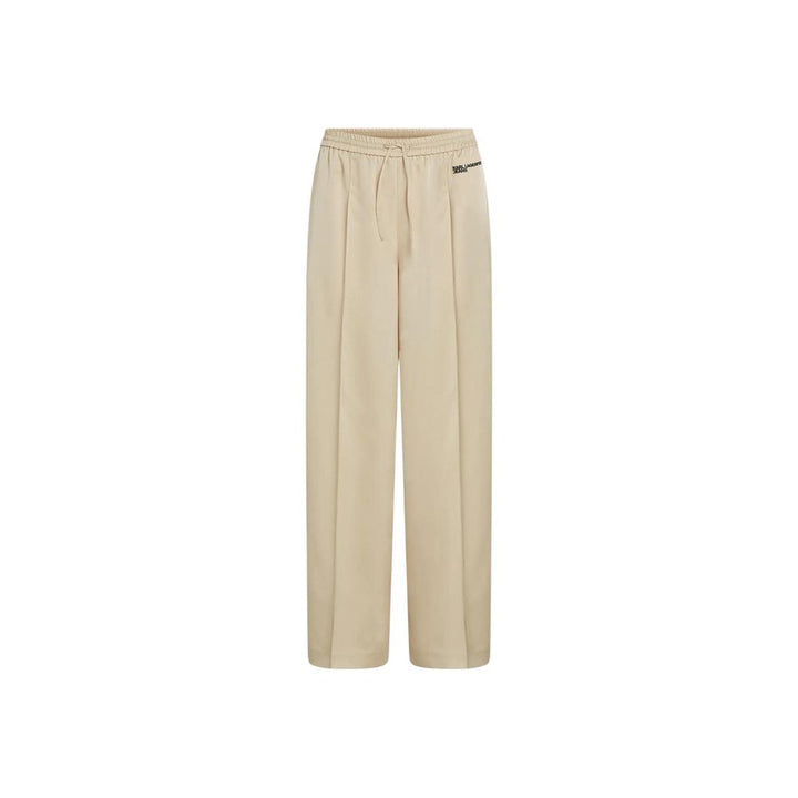 Karl Lagerfeld Beige Polyester Joggers (Workout Pants)