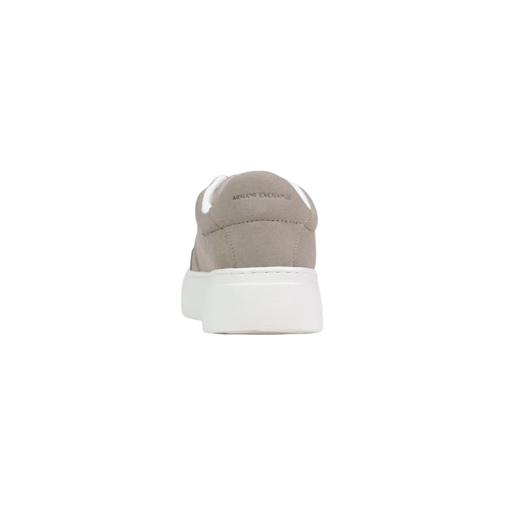 Armani Exchange Brown Polyamide Athletic Sneakers