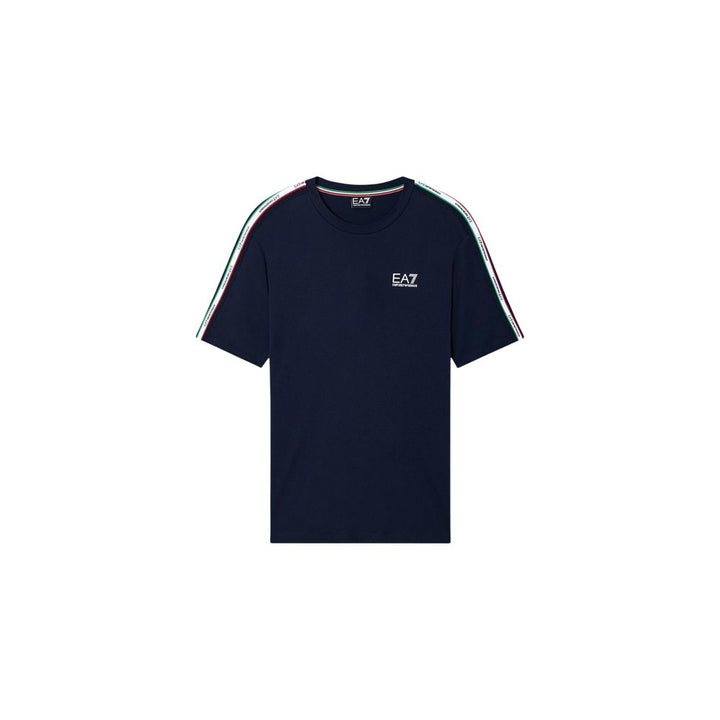 EA7 Emporio Armani Blue Cotton Sportswear