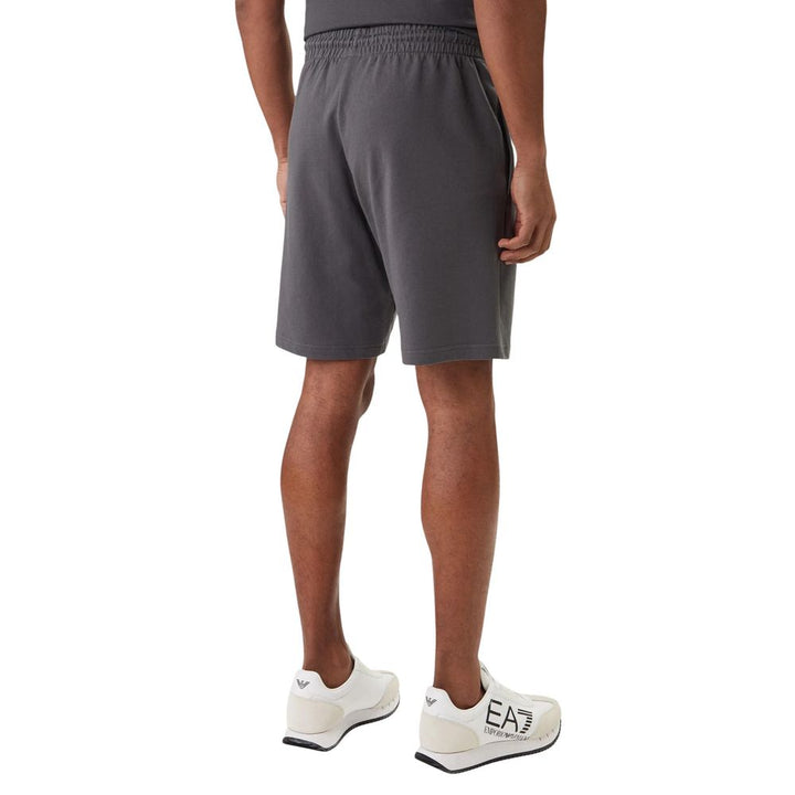 EA7 Emporio Armani Gray Cotton Bermuda Shorts