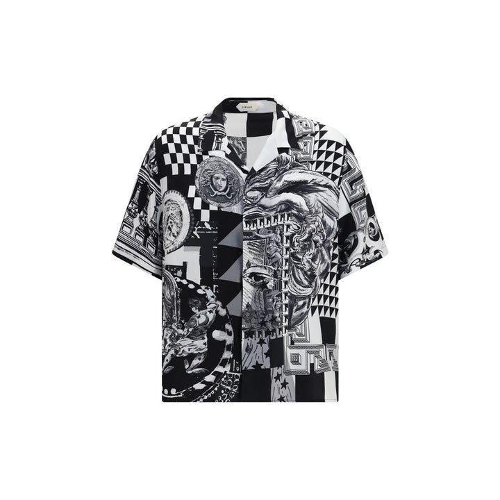 Versace Black Silk Shortsleeve Shirt