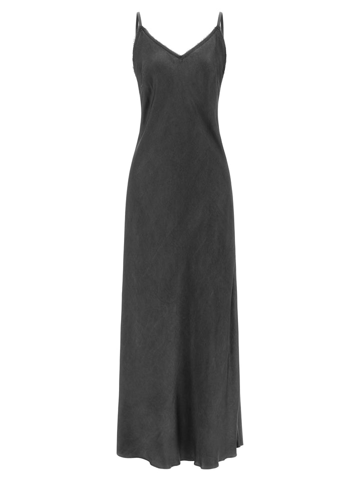 PINKO Black Viscose Long Dress