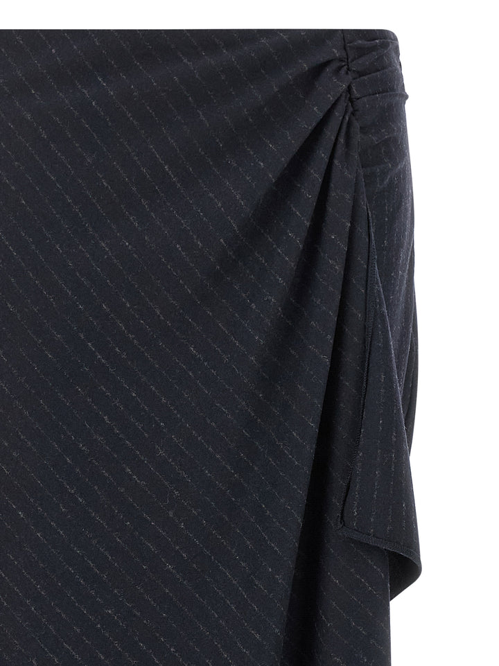 PINKO Blue Polyester Mini Skirt
