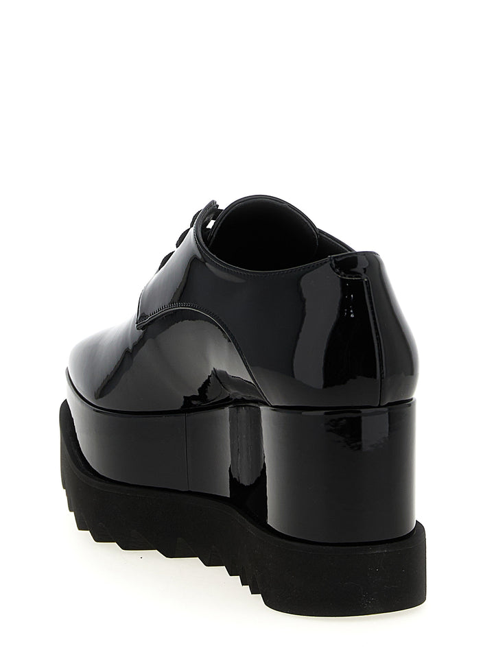 Stella McCartney Black Polyethylene Wedge Sandals