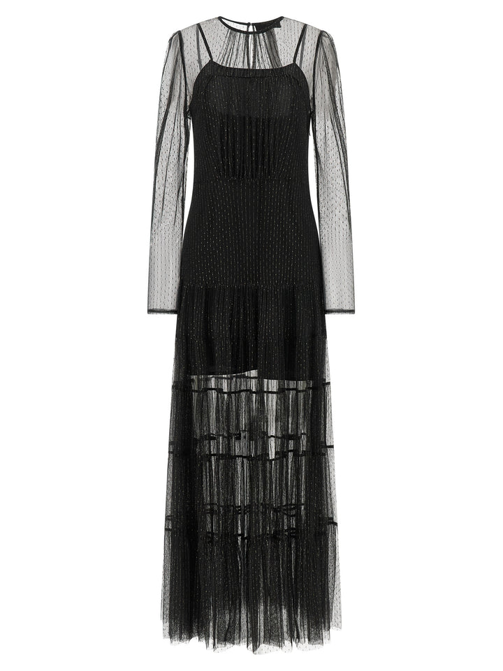 Twinset Black Polyamide Long Dress