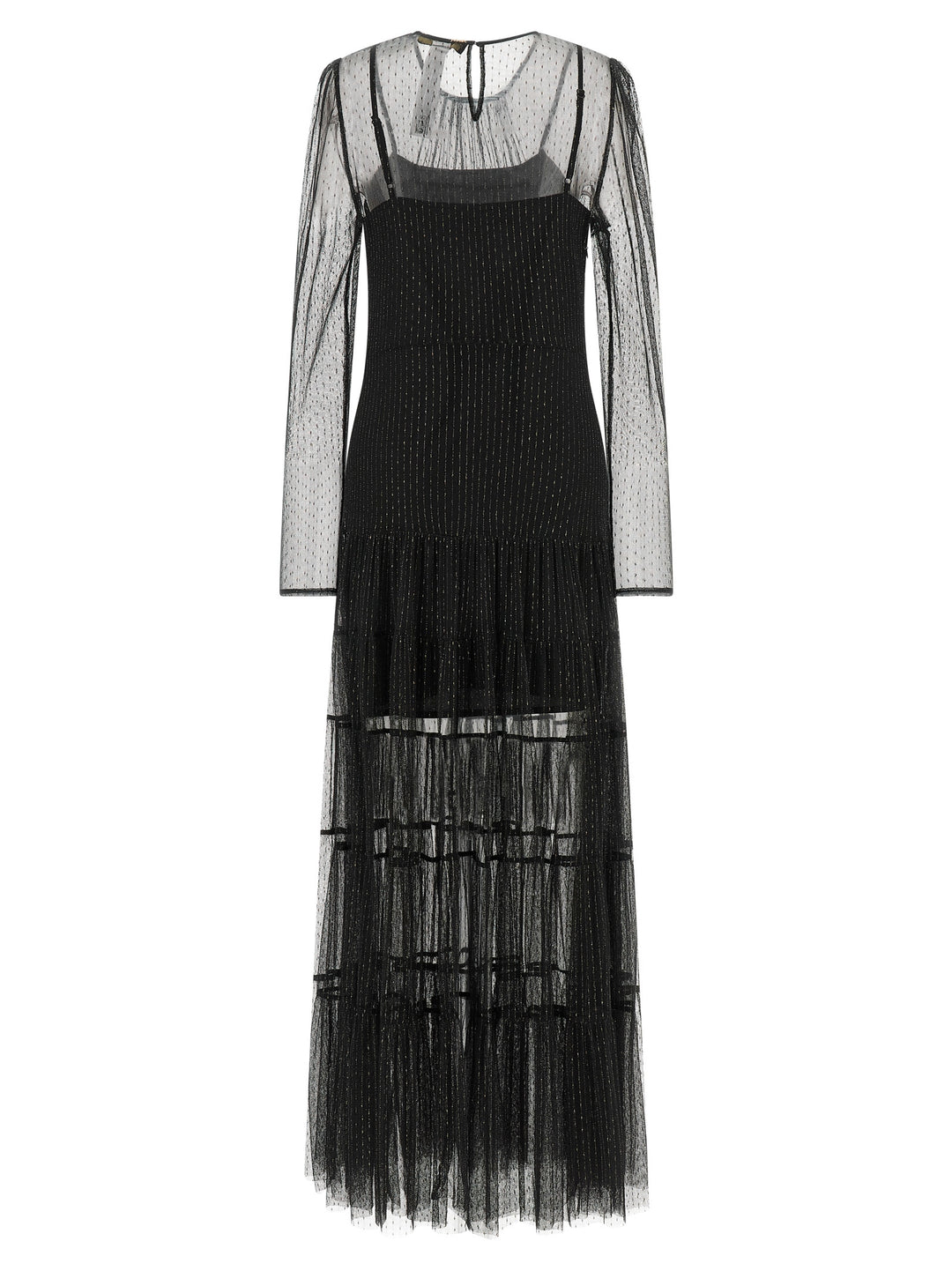 Twinset Black Polyamide Long Dress