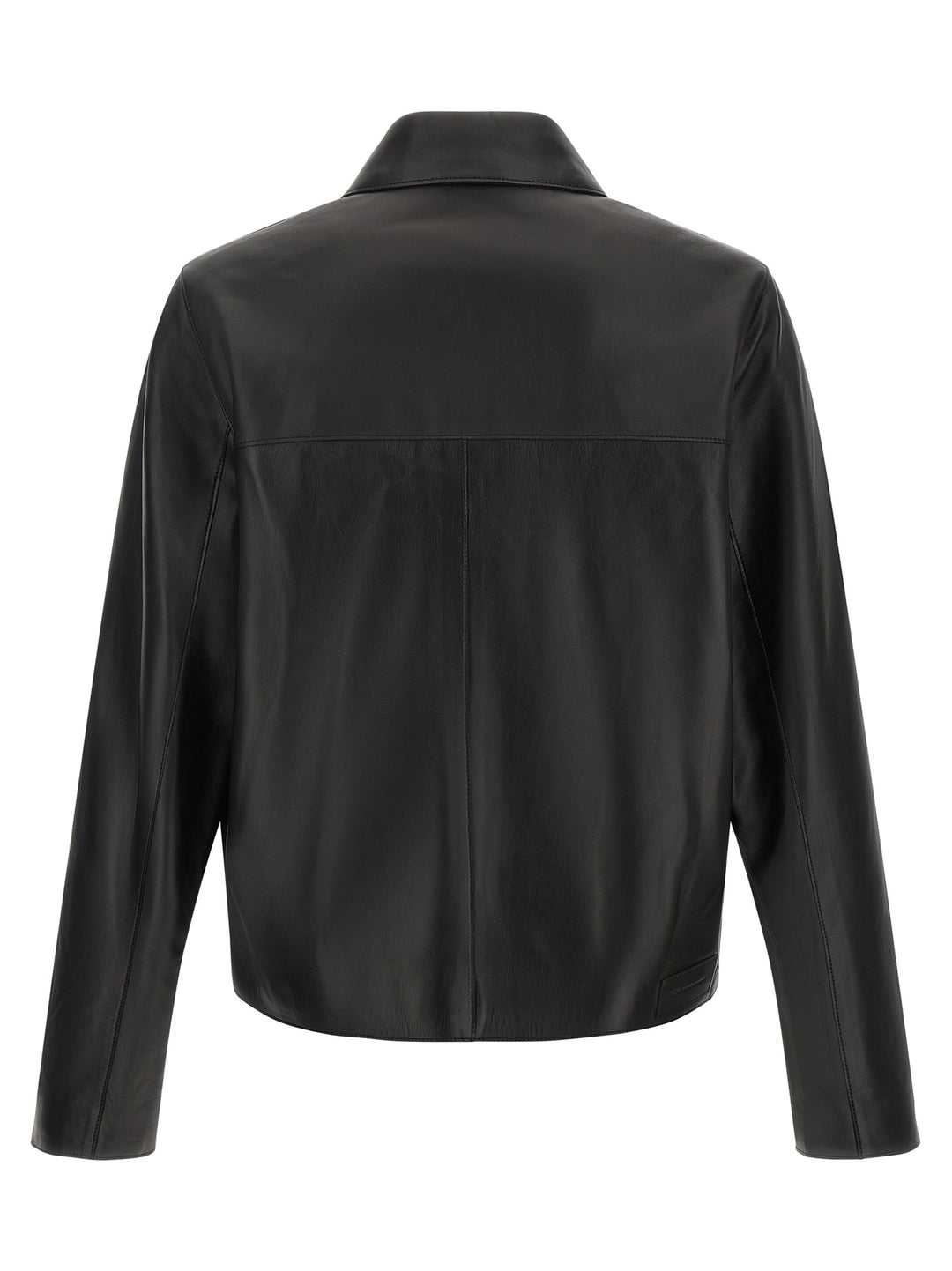 Ami Paris Black Lamb Leather Leather Jacket
