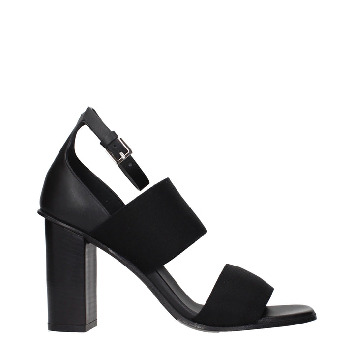 Max Mara Black Fabric Platform Sandals
