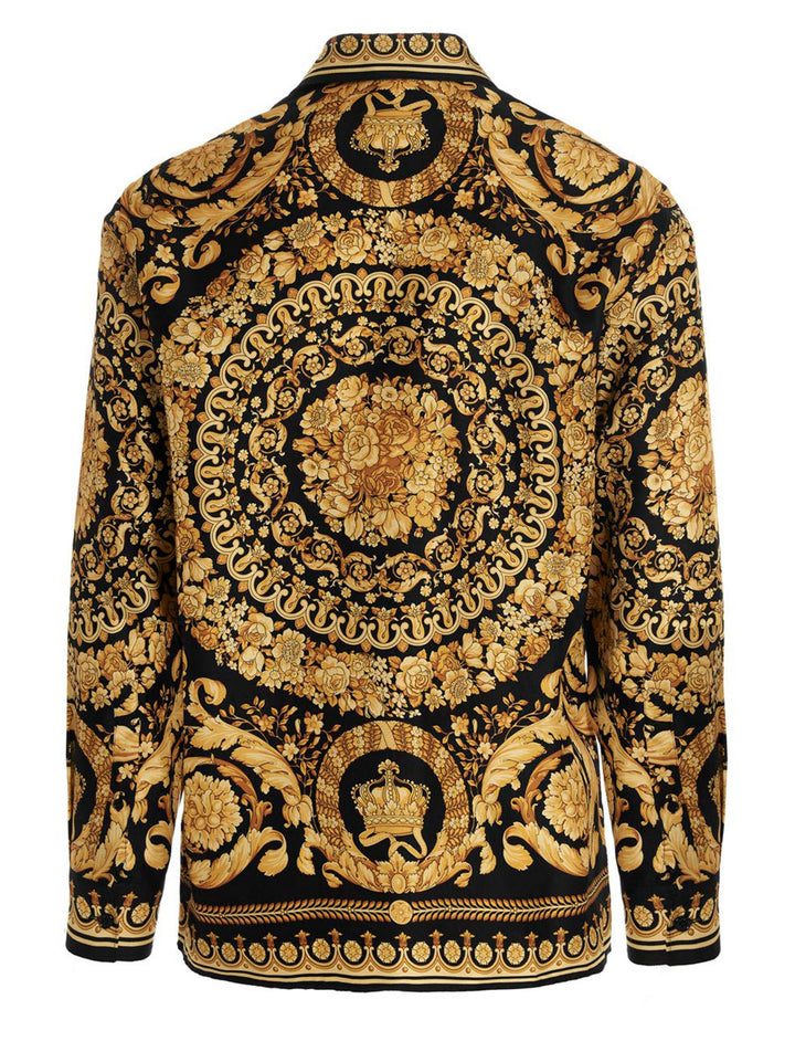 Versace Gold Silk Blouse
