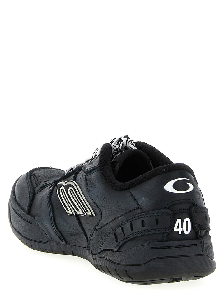 Balenciaga Black Calfskin Athletic Sneakers