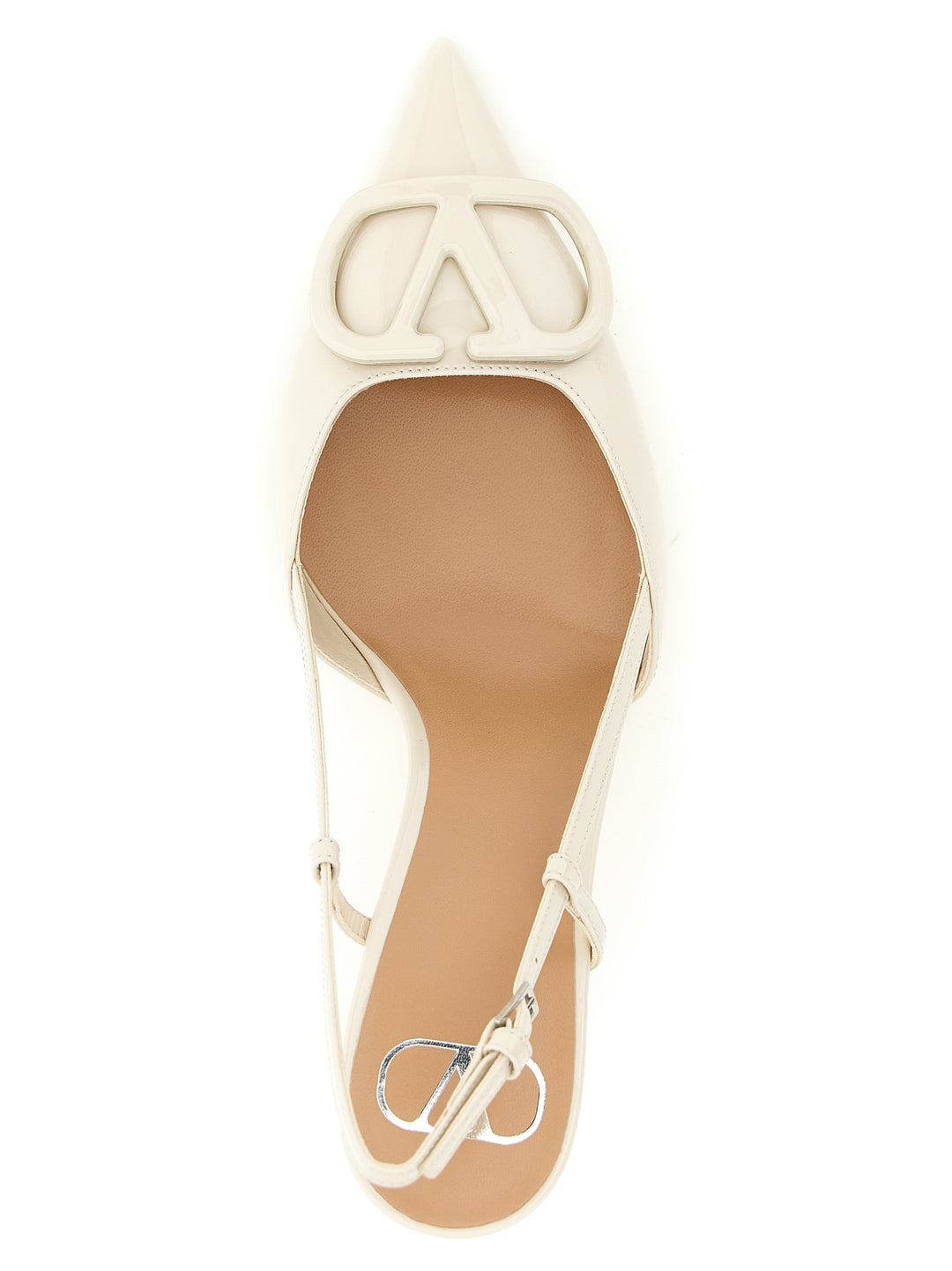 Valentino Garavani White Calfskin High Heel Pumps