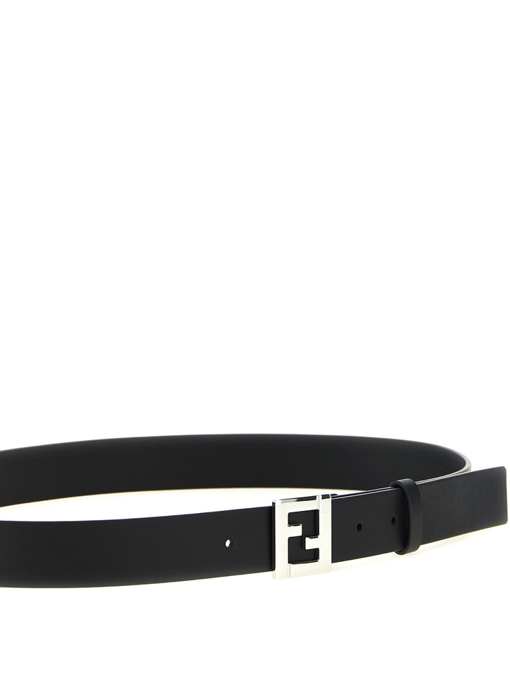 Fendi Black Calfskin Regular Belt