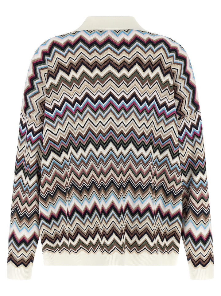 Missoni Multicolor Viscose Polo Shirt