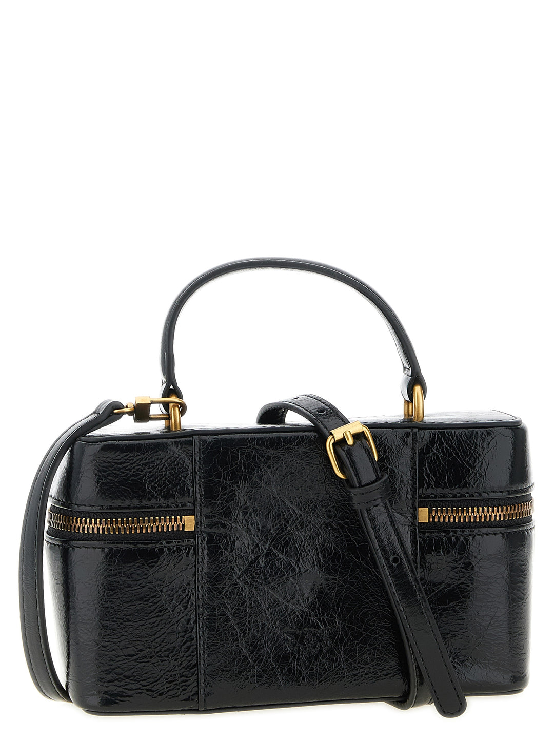 PINKO Black Calfskin Crossbody Bag