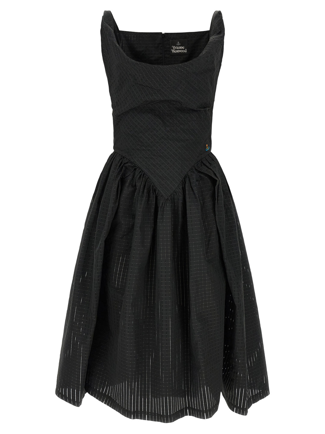 Vivienne Westwood Black Polyester Midi Dress