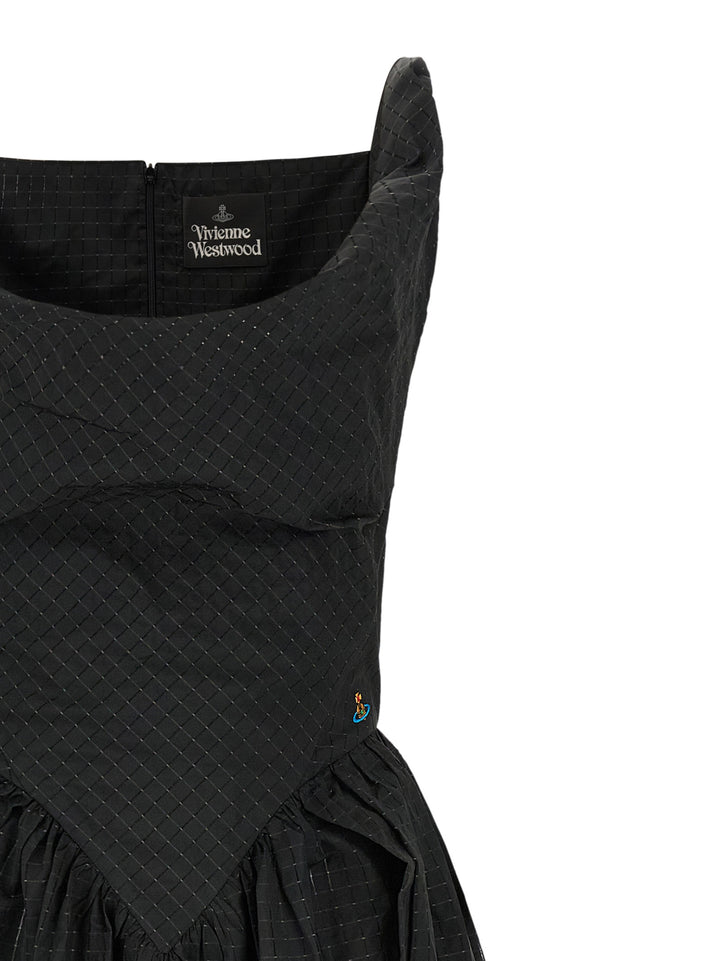 Vivienne Westwood Black Polyester Midi Dress