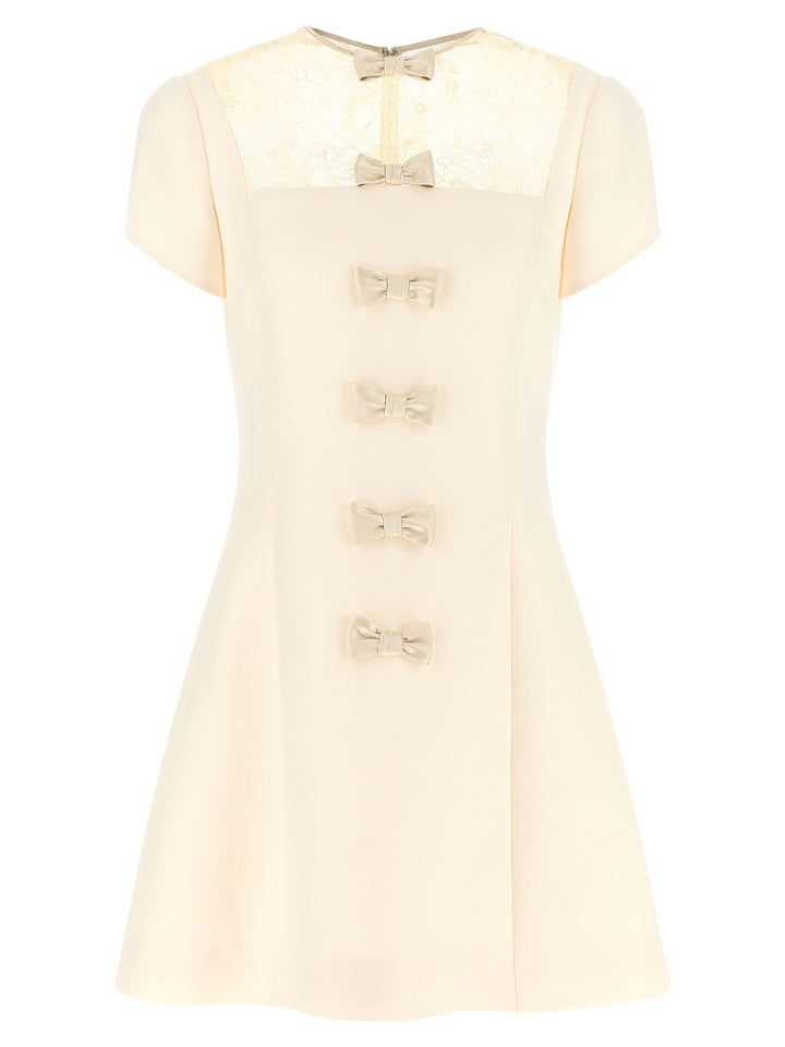 Valentino Garavani White Virgin Wool Short Dress