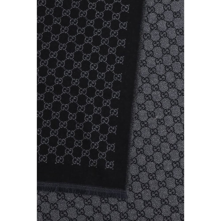 Gucci Black Wool Oves Aries Scarf