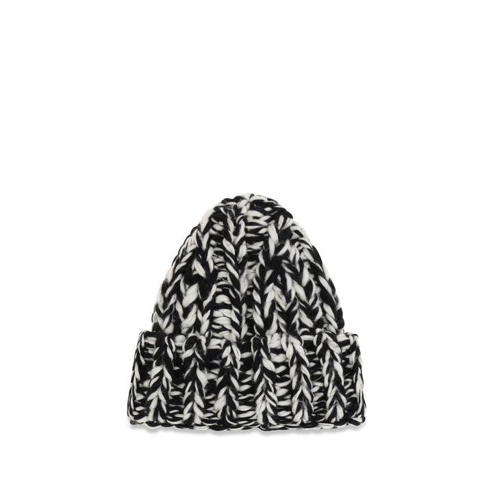 Ami Paris Black Wool Oves Aries Beanie