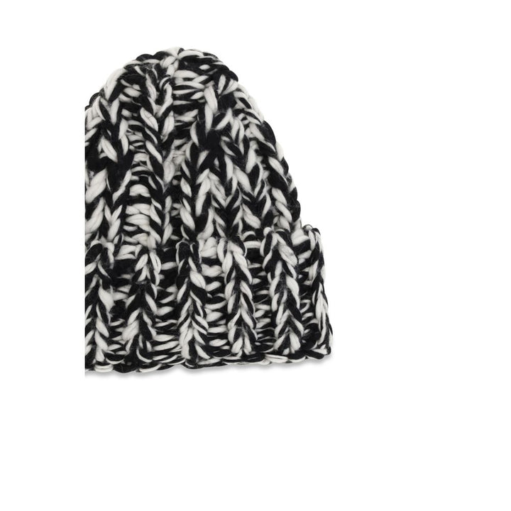 Ami Paris Black Wool Oves Aries Beanie