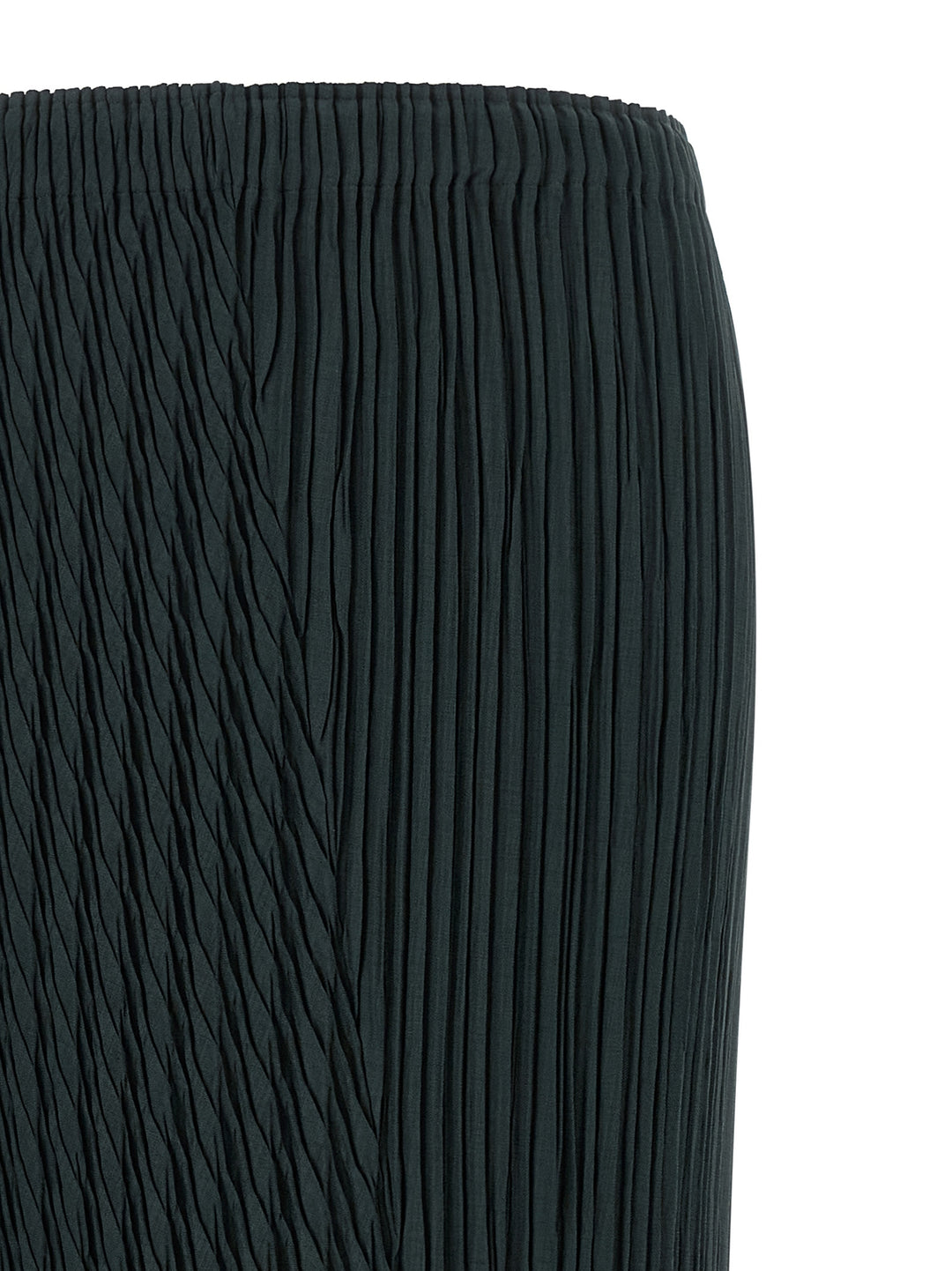 Issey Miyake Blue Polyester Midi Skirt
