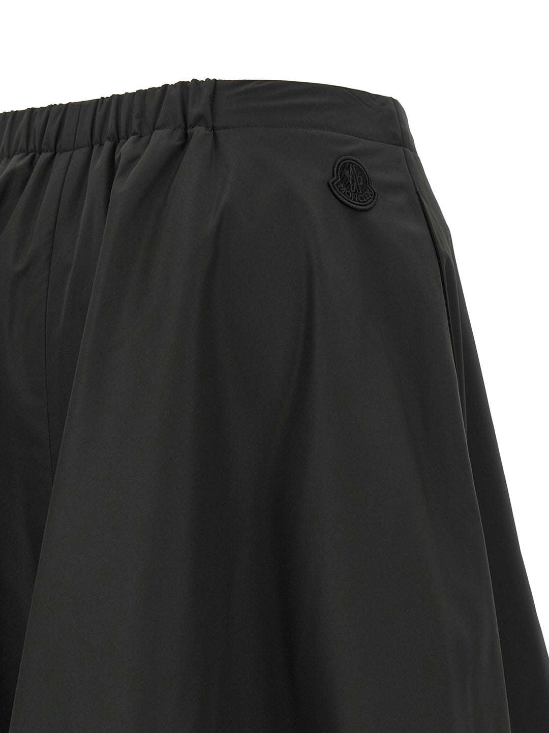 Moncler Black Polyester Midi Skirt