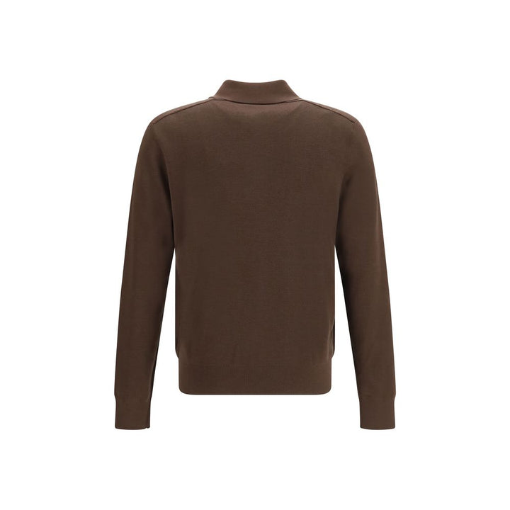 Burberry Brown Wool Oves Aries Shirt