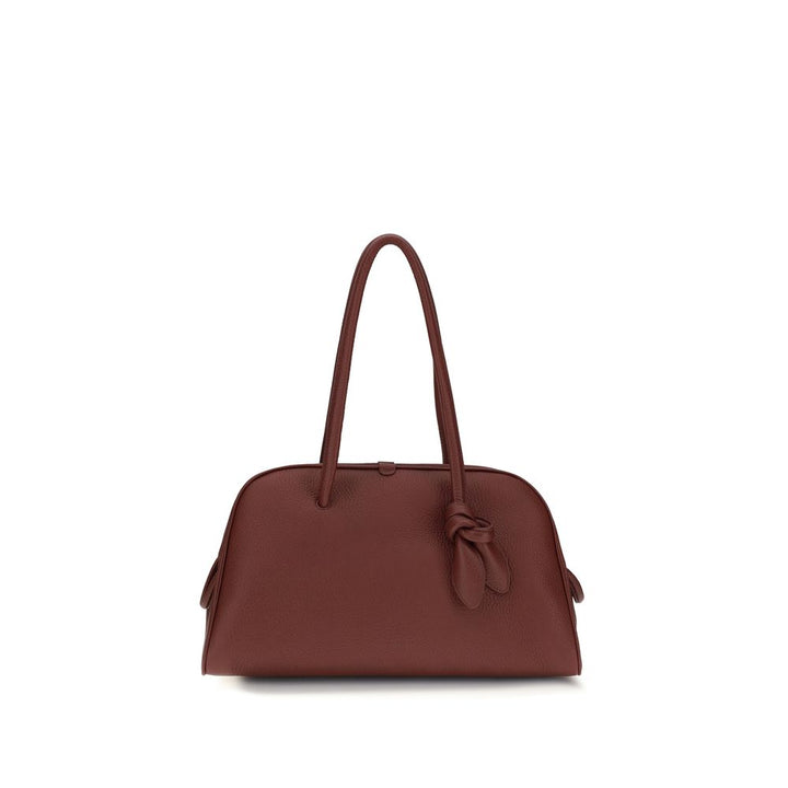 Jacquemus Bordeaux Calf Leather Bos Taurus Shoulder Bag